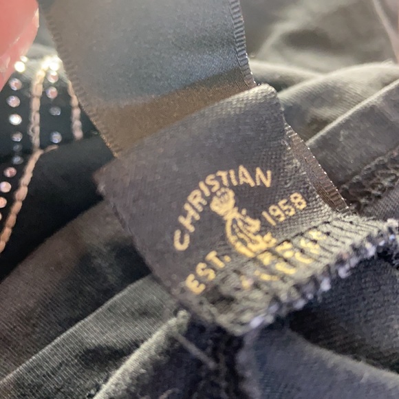 Rare Vintage Christian Audigier Rhinestone Geisha Black T-Shirt Men’s Large - Picture 5 of 6